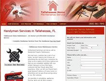 Tablet Screenshot of handymanintallahassee.com